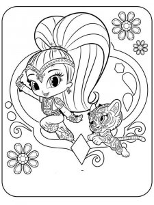 Shimmer and Shine coloring page 15 - Free printable