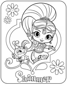 Shimmer and Shine coloring page 17 - Free printable