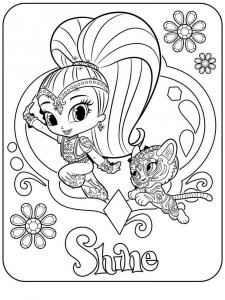 Shimmer and Shine coloring page 18 - Free printable