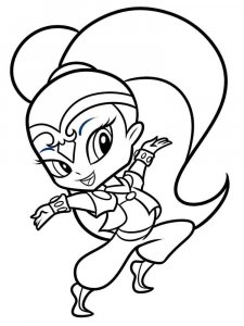 Shimmer and Shine coloring page 2 - Free printable