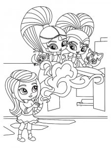 Shimmer and Shine coloring page 20 - Free printable