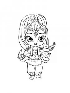 Shimmer and Shine coloring page 26 - Free printable