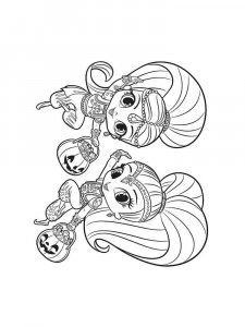 Shimmer and Shine coloring page 30 - Free printable