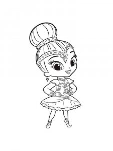 Shimmer and Shine coloring page 31 - Free printable