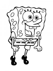 SpongeBob SquarePants coloring page 77 - Free printable