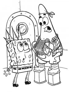 SpongeBob SquarePants coloring page 83 - Free printable