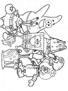 SpongeBob SquarePants coloring page 84 - Free printable