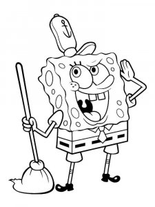 SpongeBob SquarePants coloring page 89 - Free printable