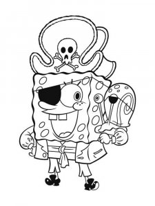 SpongeBob SquarePants coloring page 98 - Free printable