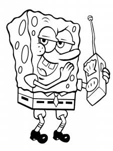 SpongeBob SquarePants coloring page 72 - Free printable