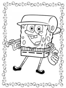 SpongeBob SquarePants coloring page 10 - Free printable