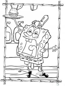 SpongeBob SquarePants coloring page 17 - Free printable