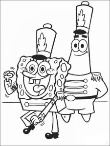 SpongeBob SquarePants coloring page 22 - Free printable