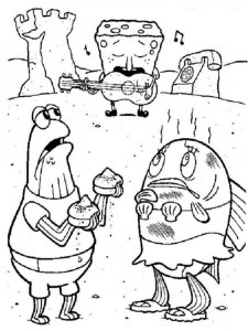 SpongeBob SquarePants coloring page 32 - Free printable