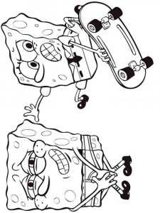 SpongeBob SquarePants coloring page 34 - Free printable