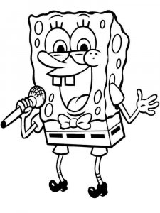 SpongeBob SquarePants coloring page 36 - Free printable