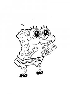 SpongeBob SquarePants coloring page 45 - Free printable