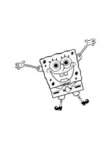 SpongeBob SquarePants coloring page 49 - Free printable