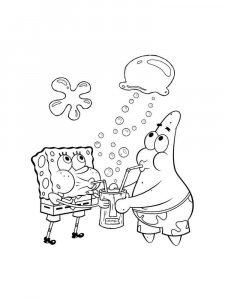 SpongeBob SquarePants coloring page 55 - Free printable