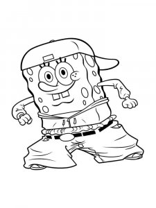 SpongeBob SquarePants coloring page 57 - Free printable