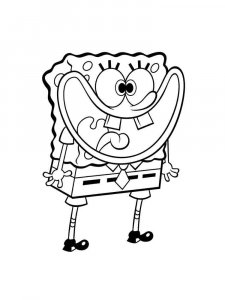 SpongeBob SquarePants coloring page 61 - Free printable