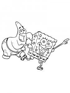 SpongeBob SquarePants coloring page 63 - Free printable