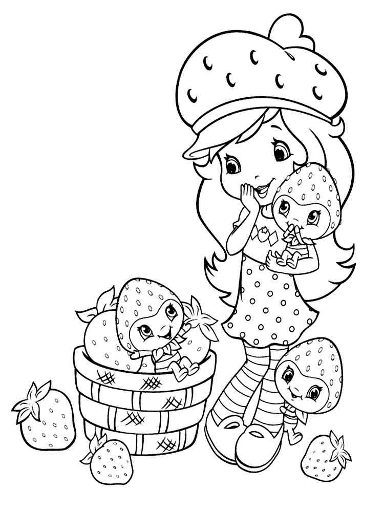 strawberry shortcake coloring pages 16