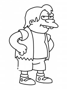 The Simpsons coloring page 50 - Free printable