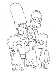 The Simpsons coloring page 64 - Free printable