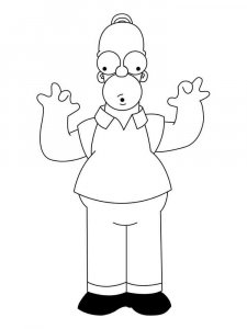 The Simpsons coloring page 66 - Free printable