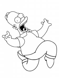 The Simpsons coloring page 51 - Free printable