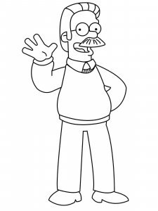 The Simpsons coloring page 69 - Free printable