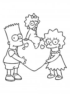 The Simpsons coloring page 71 - Free printable