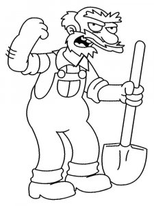 The Simpsons coloring page 72 - Free printable