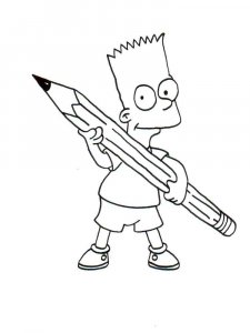 The Simpsons coloring page 73 - Free printable