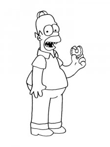 The Simpsons coloring page 74 - Free printable
