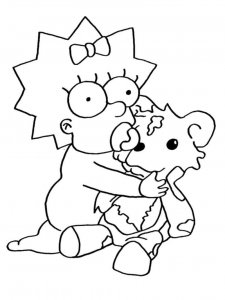 The Simpsons coloring page 75 - Free printable