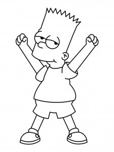 The Simpsons coloring page 78 - Free printable
