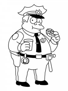 The Simpsons coloring page 79 - Free printable