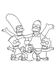 The Simpsons coloring page 80 - Free printable