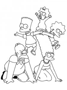 The Simpsons coloring page 81 - Free printable