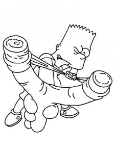 The Simpsons coloring page 53 - Free printable