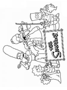 The Simpsons coloring page 12 - Free printable