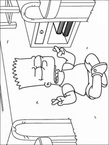 The Simpsons coloring page 15 - Free printable