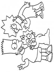 The Simpsons coloring page 16 - Free printable