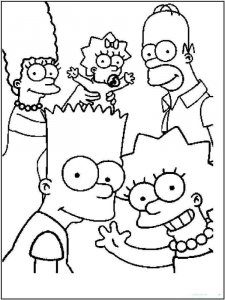 The Simpsons coloring page 18 - Free printable