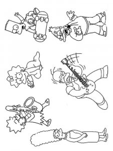 The Simpsons coloring page 20 - Free printable