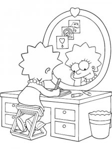 The Simpsons coloring page 27 - Free printable