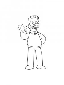 The Simpsons coloring page 31 - Free printable