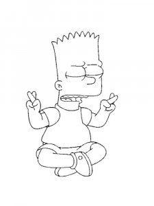 The Simpsons coloring page 32 - Free printable